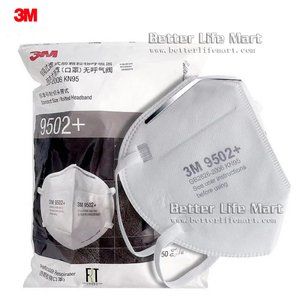 3M 9502+ KN95 Face mask,50pcs/bag, headband